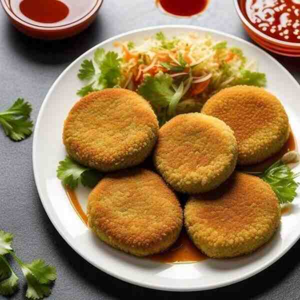 Рыбные котлеты с соусом